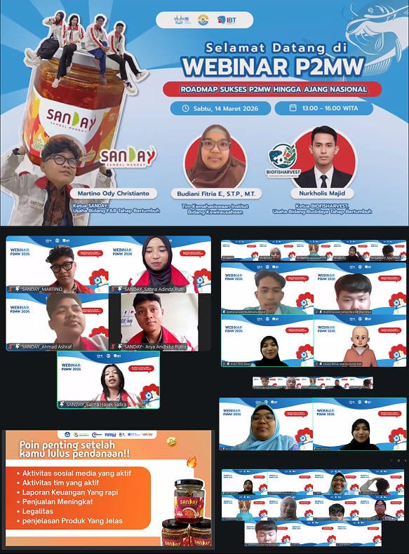 Rangkaian Pra Inkubasi Kedua: IBT ITK Bekali Mahasiswa Roadmap Sukses Tembus P2MW Nasional