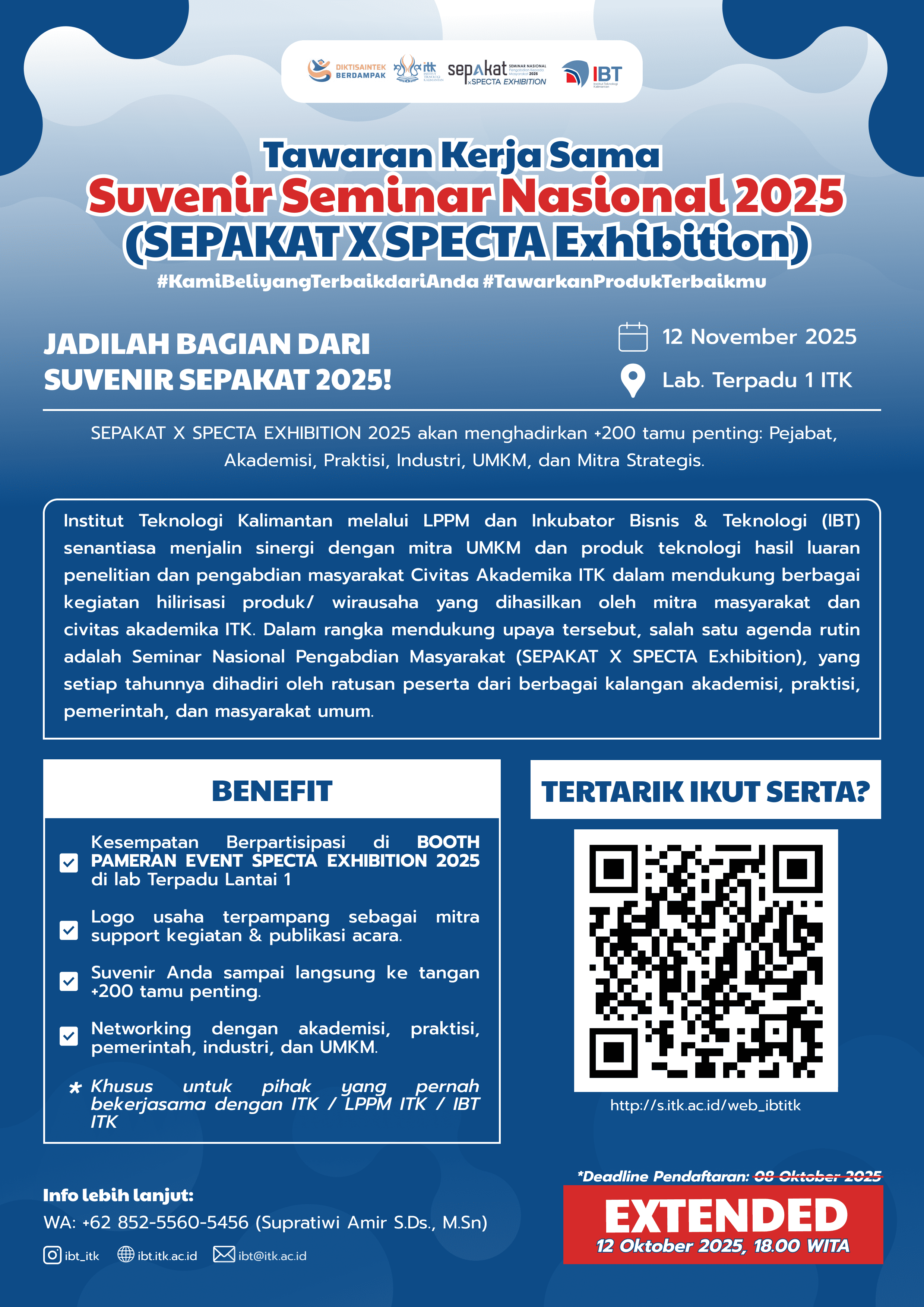 Tawaran Kerjasama Suvenir SEPAKAT 2025