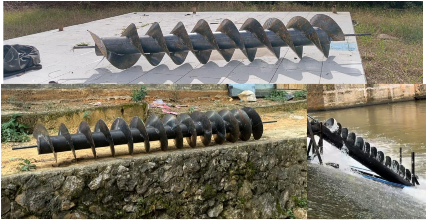 ARCHIMEDES SCREW TURBINE UNTUK ALIRAN DENGAN HEAD DAN DEBIT RENDAH