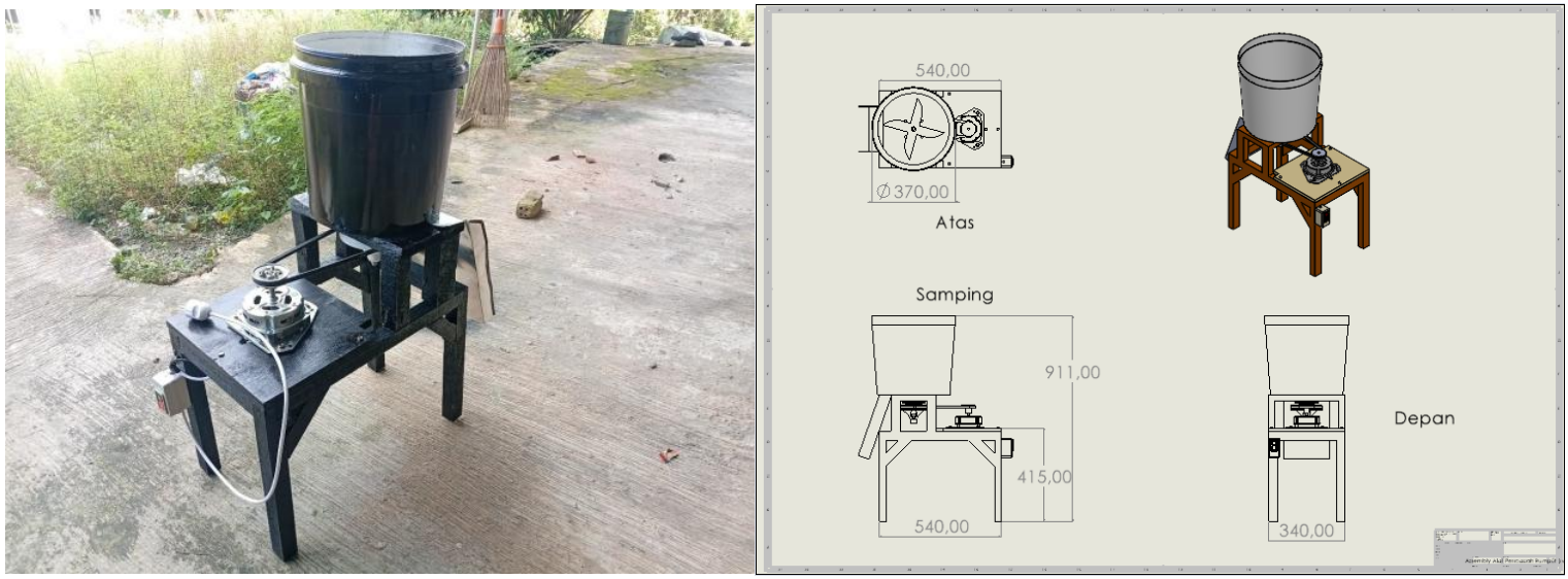 PENCACAH RUMPUT UNTUK PAKAN TERNAK